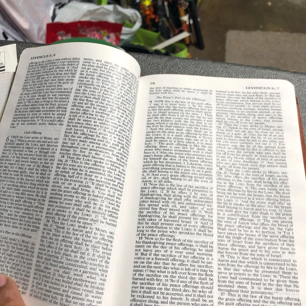 Holy Bible New American Standard Burgundy Cover Portable by B&H 1977
